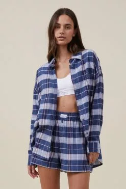 Body Flannel Boyfriend Long Sleeve Shirt
