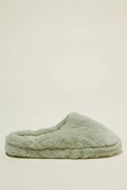 Body Plush Fur Scuff Slipper