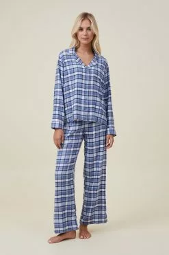 Body Flannel Shirt Pant Sleep Set