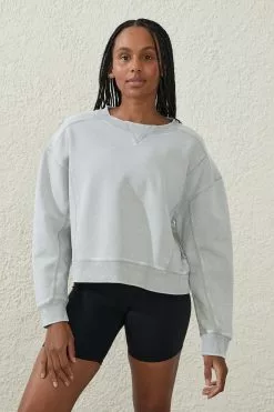 Body Active Washed Boxy Crew Jumper
