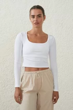 Body Active Rib Scoop Longsleeve Top