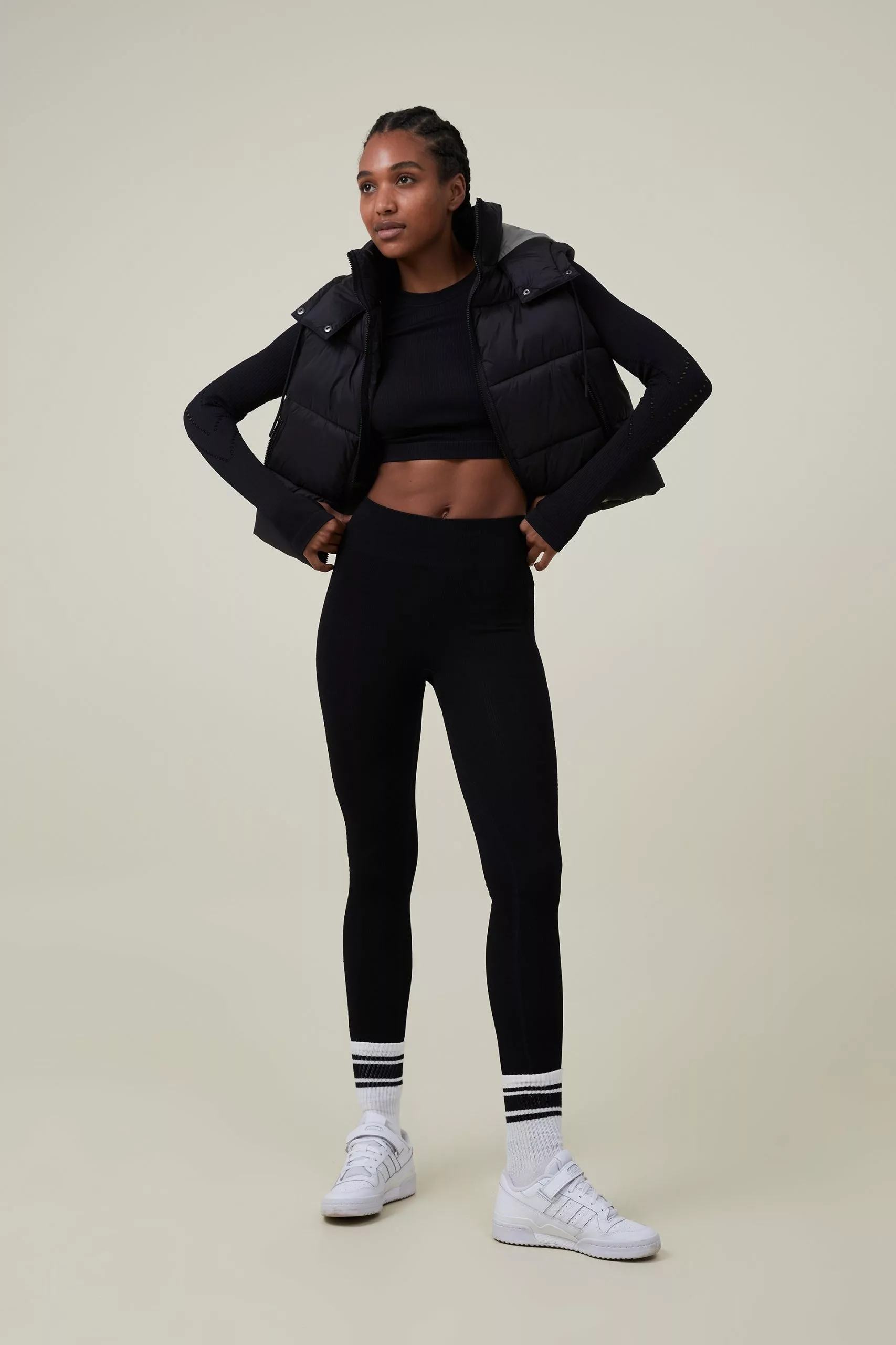 Body The Recycled Mother Hooded Puffer Vest - Image 2