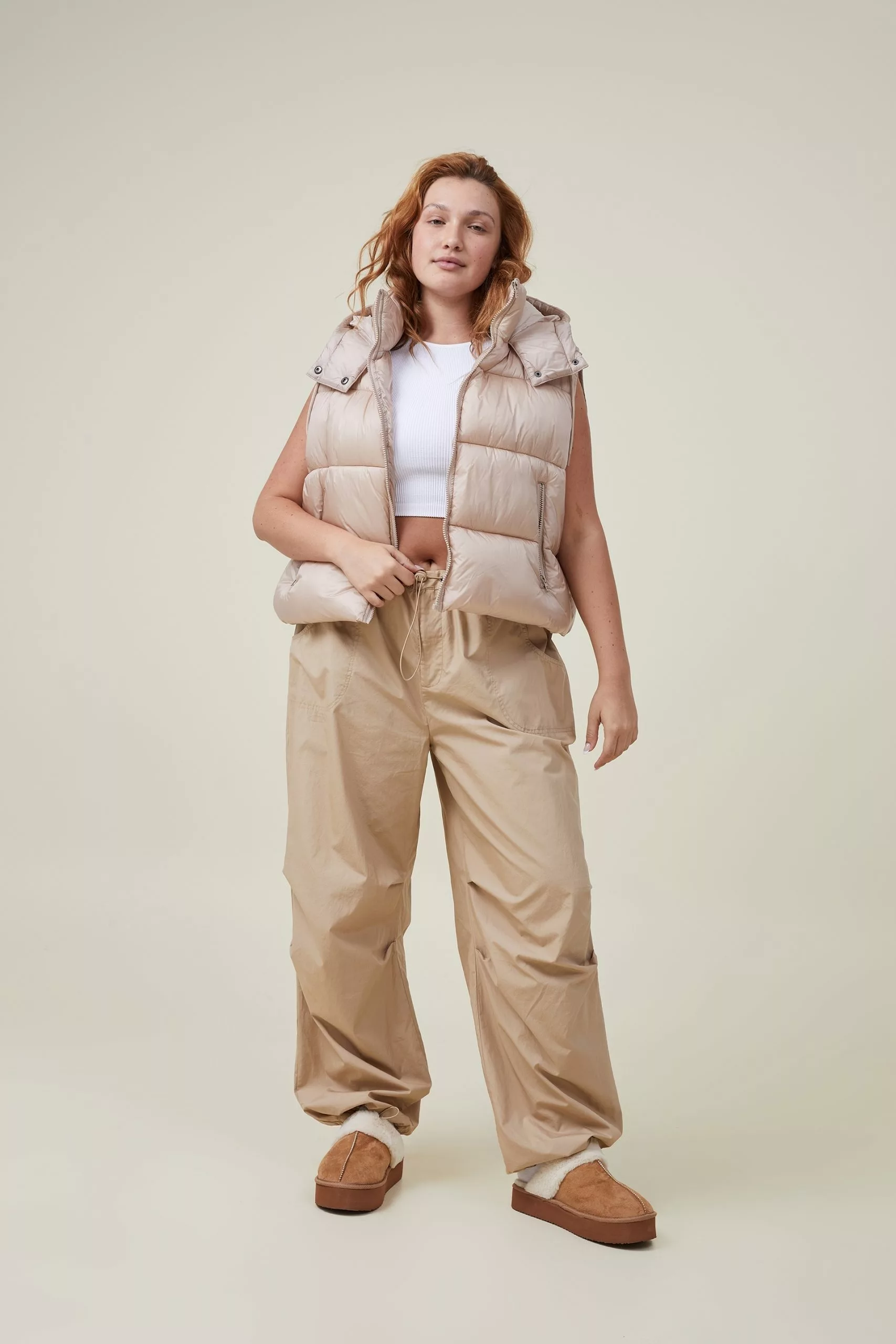 Body The Recycled Mother Hooded Puffer Vest