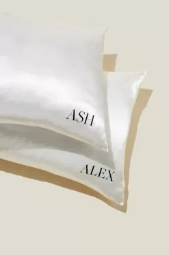 Body Personalised Luxe Satin Pillowslip Duo