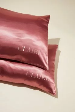 Body Personalised Luxe Satin Pillowslip Duo