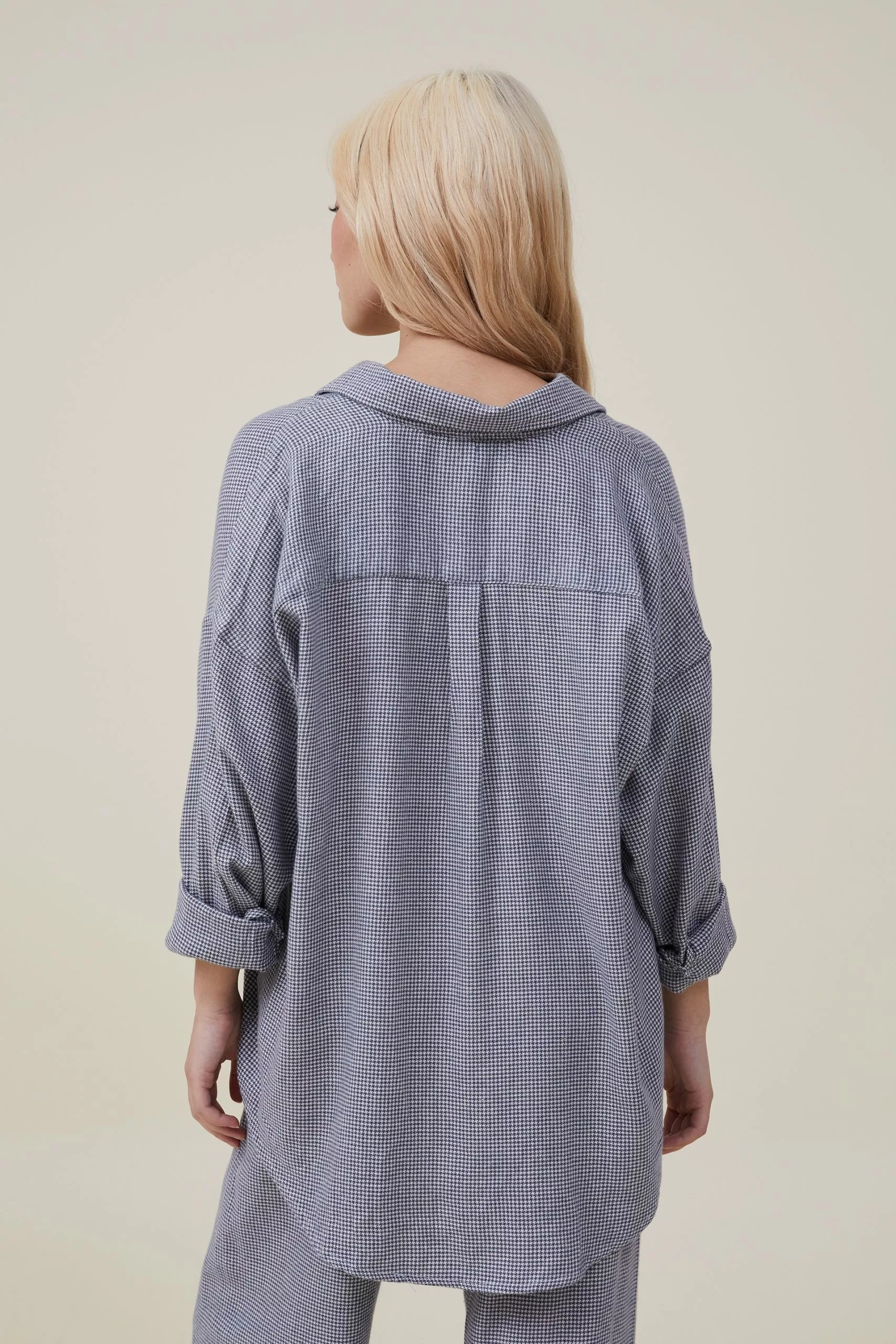 Body Personalised Flannel Boyfriend Long Sleeve Shirt - Image 3