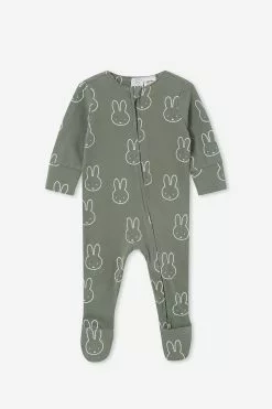 The Long Sleeve Zip Romper- Lcn