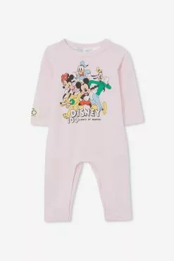 Disney Long Sleeve Snap Romper