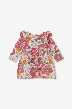 Mandy Long Sleeve Ruffle Dress