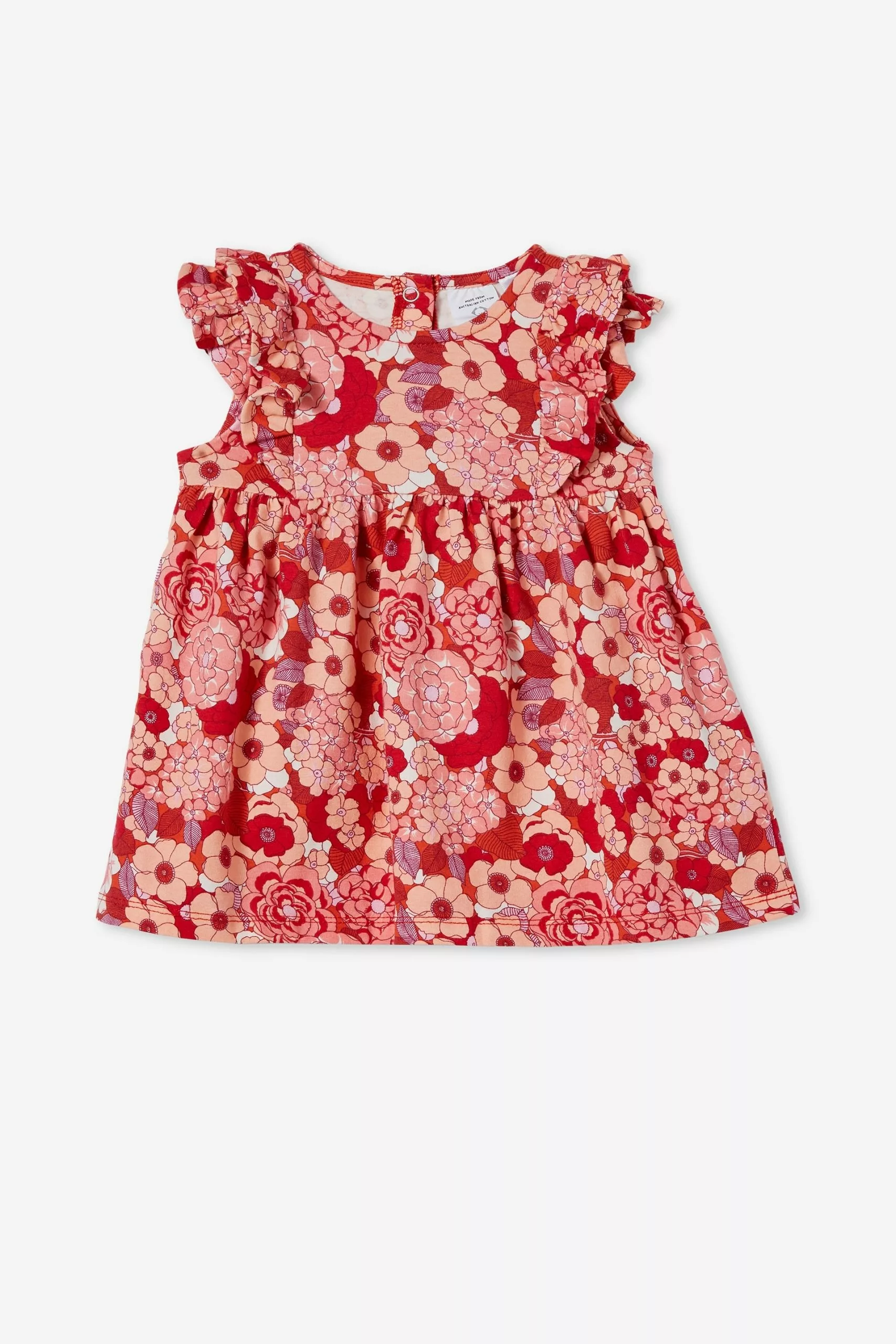 Megan Sleeveless Ruffle Dress