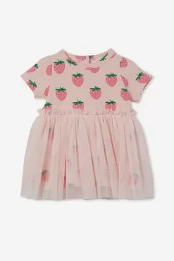 Phoebe Short Sleeve Tulle Dress