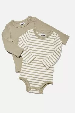 2 Pack Essentials Long Sleeve Bubbysuit