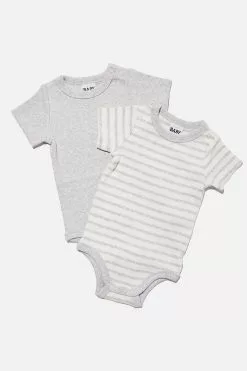 2 Pack Essentials Short Sleeve Bubbysuit