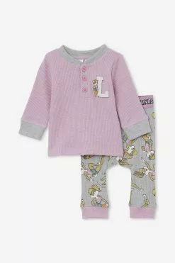 The Baby Waffle Pyjama Set Licensed