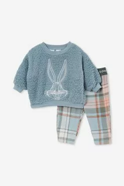 Bugs Bunny Baby Sherpa Long Sleeve PJ Set