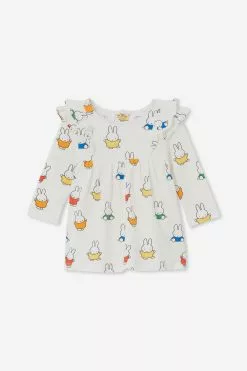 Mandy Long Sleeve Ruffle Dress-Lcn