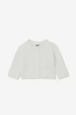 Organic Newborn Knit Cardigan