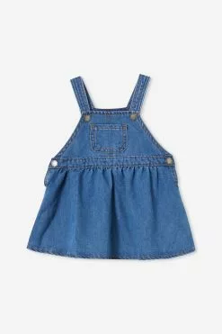 Lara Denim Pinafore Dress