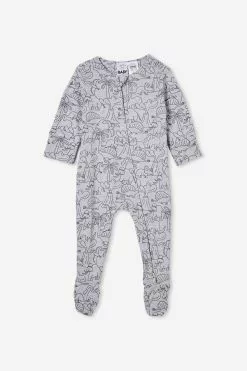 The Long Sleeve Zip Romper