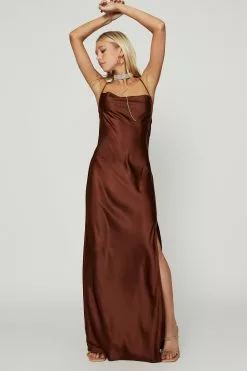 Caitlyn Cowl Neck Formal Dress