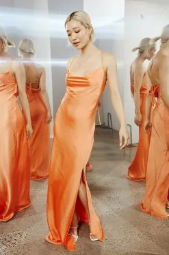 Caitlyn Cowl Neck Formal Dress