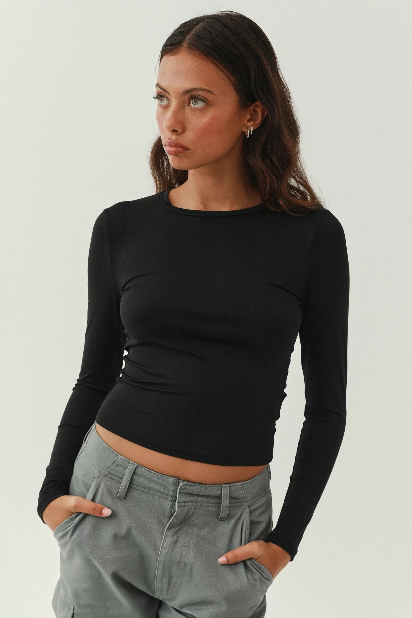 Luxe Long Sleeve Longline Tee