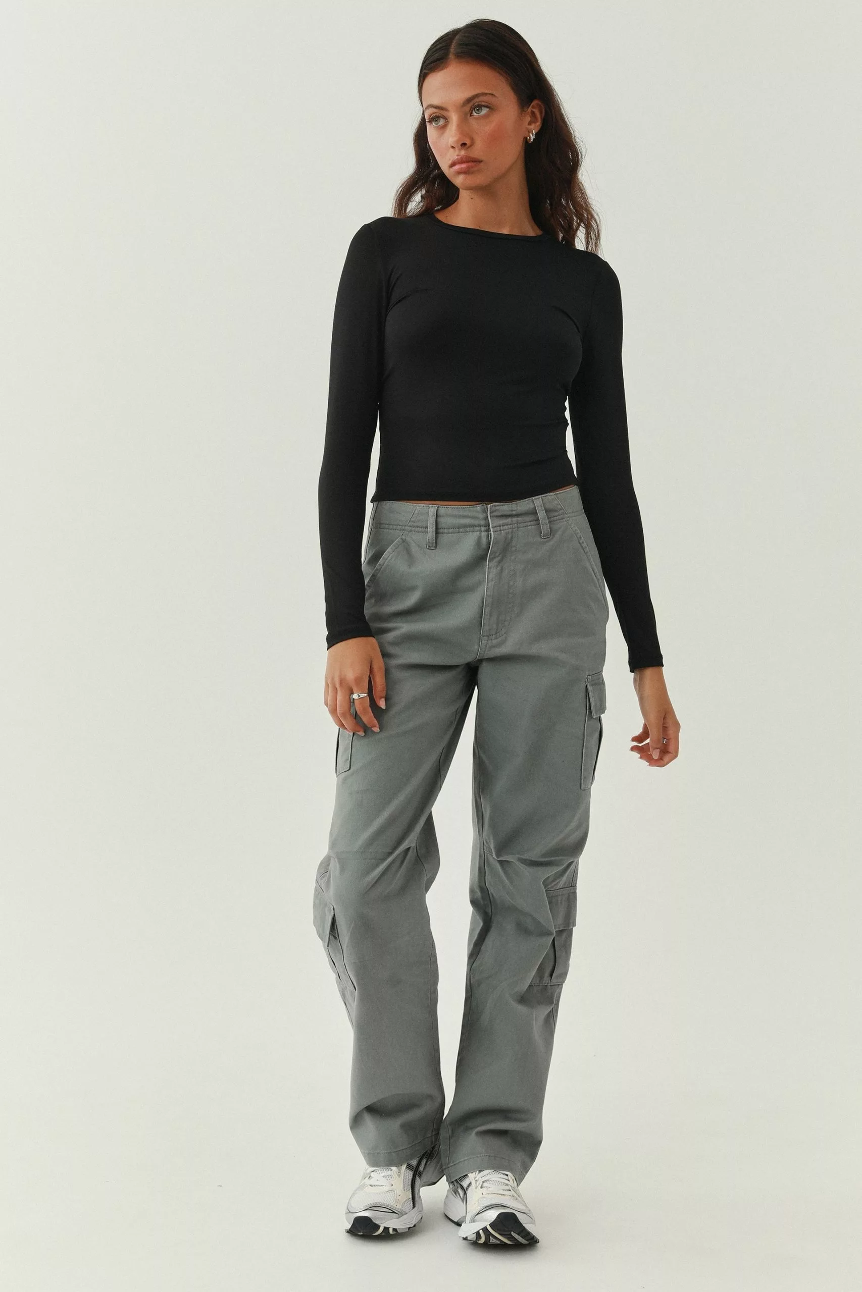 Luxe Long Sleeve Longline Tee - Image 4