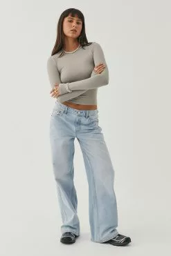 Luxe Long Sleeve Longline Tee