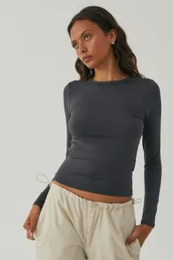 Luxe Long Sleeve Longline Tee