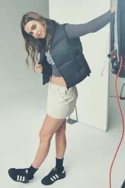 Recycled Cropped Puffer Vest